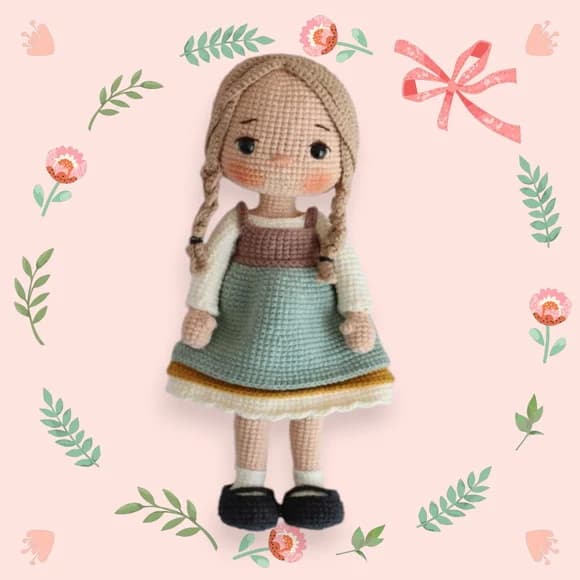 Boneca Amarilis em Amigurumi