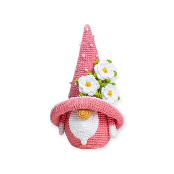 Gnomo Rosa Amigurumi