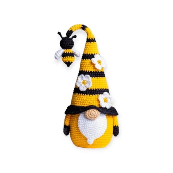 Gnomo Abelhinha Amigurumi