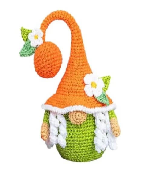 Gnomo Laranjinha em Amigurumi - foto 1