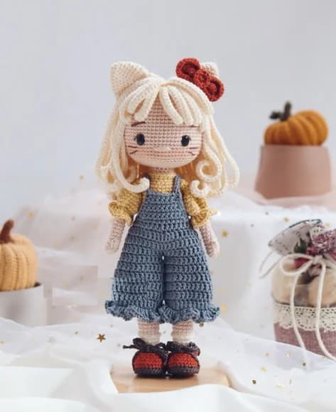 Boneca Gatinha Juju em Amigurumi - foto 1