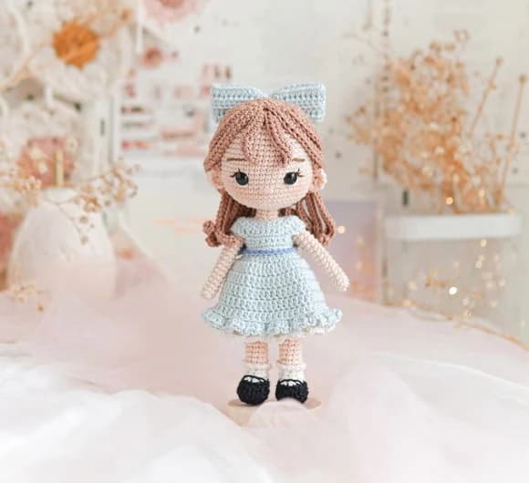Boneca Wendy em Amigurumi
