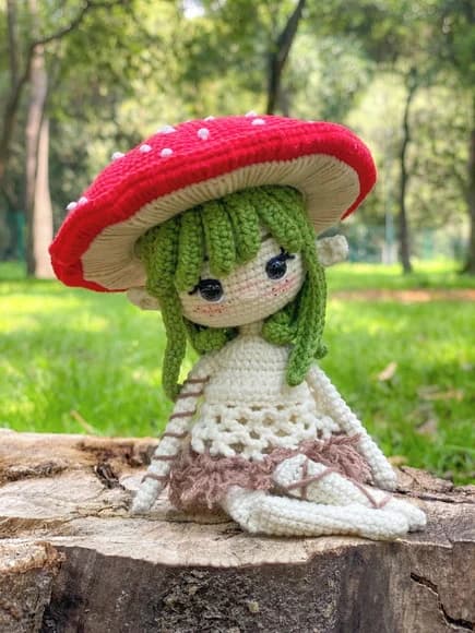 Ninfa Somanita em Amigurumi