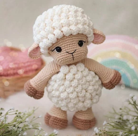 Ovelha Doroti em Amigurumi