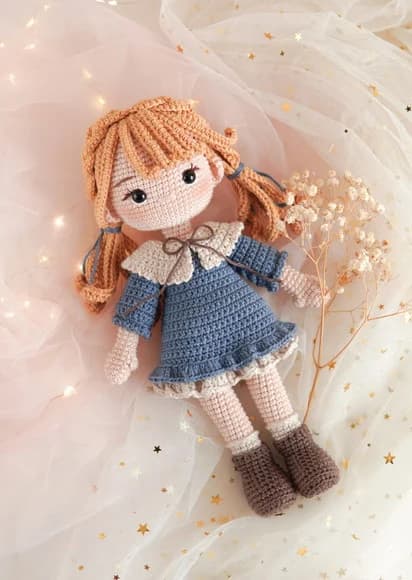 Boneca Jinny em Amigurumi