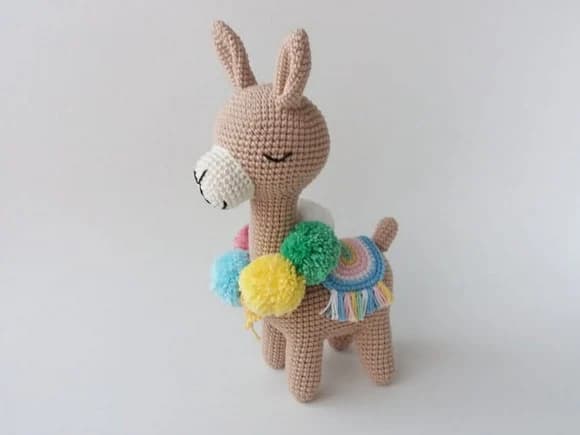 Lhama em Amigurumi