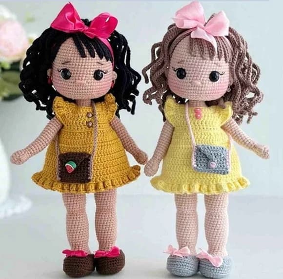 Boneca Adriana em Amigurumi