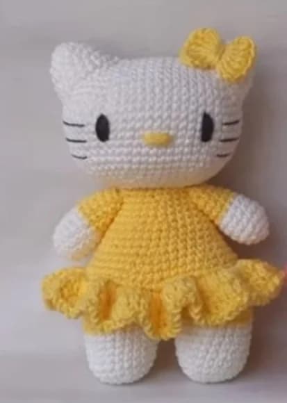 Hello Kitty em Amigurumi