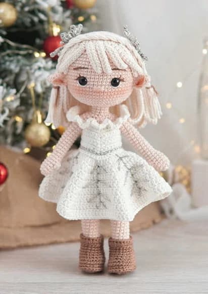 Elfo Flocos de Neve em Amigurumi - foto 1