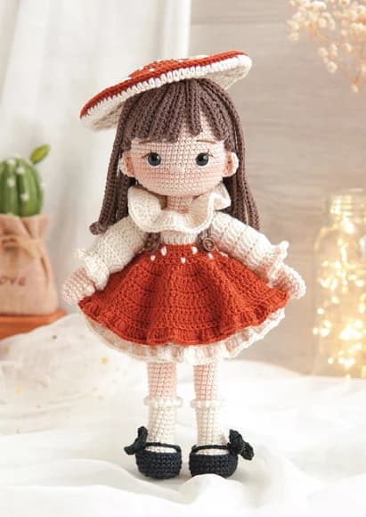 Boneca Amanita em Amigurumi - foto 1
