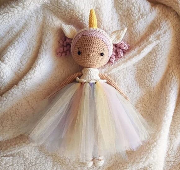 Cécile Boneca Unicórnio Amigurumi - foto 1