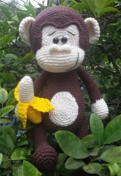 Macaquinho em Crochê Amigurumi