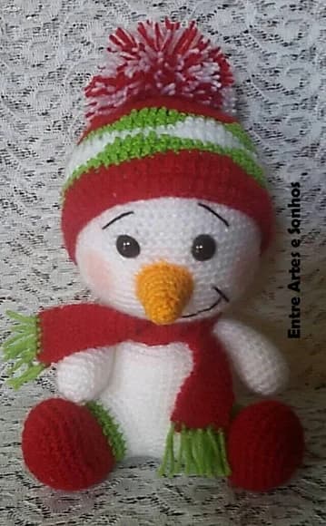 Boneco de Neve em Crochê - foto 1