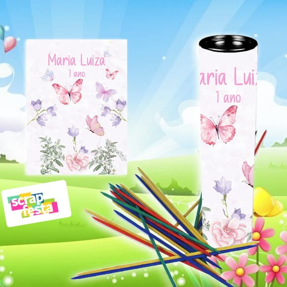 Pega Varetas Personalizado Festa Jardim Encantado Aquarela