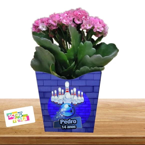 Cachepot Personalizado Festa Boliche Neon Balada