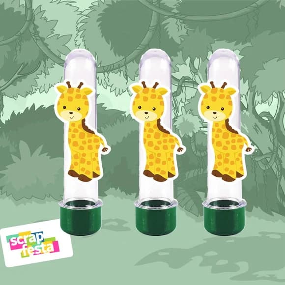 Tubete Personalizado Festa Safari Girafa Cute