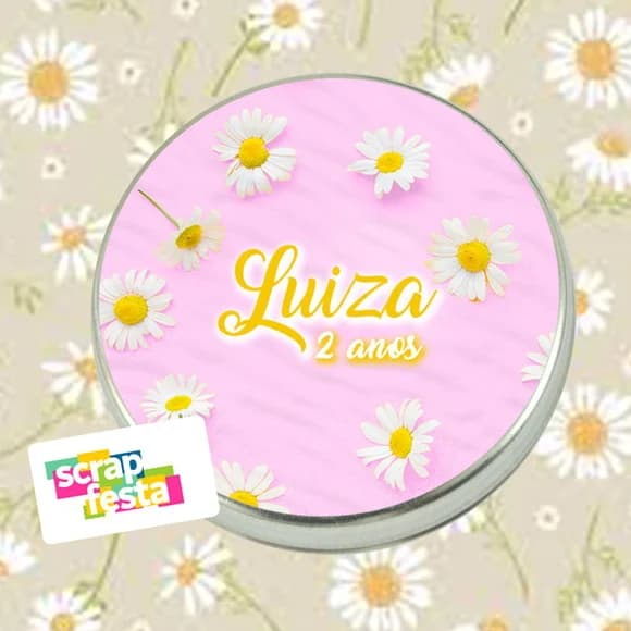 Latinhas Personalizadas Festa Margaridas