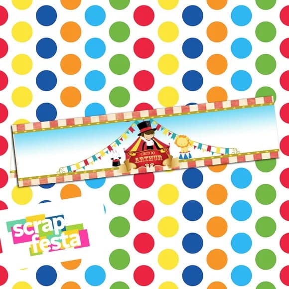 Lapela/solapa Personalizada Festa Circo