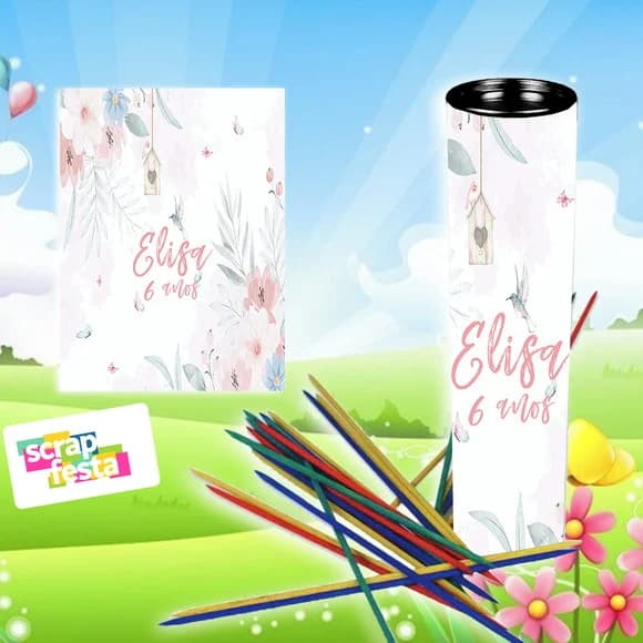 Pega Varetas Personalizado Festa Jardim Encantado Aquarela