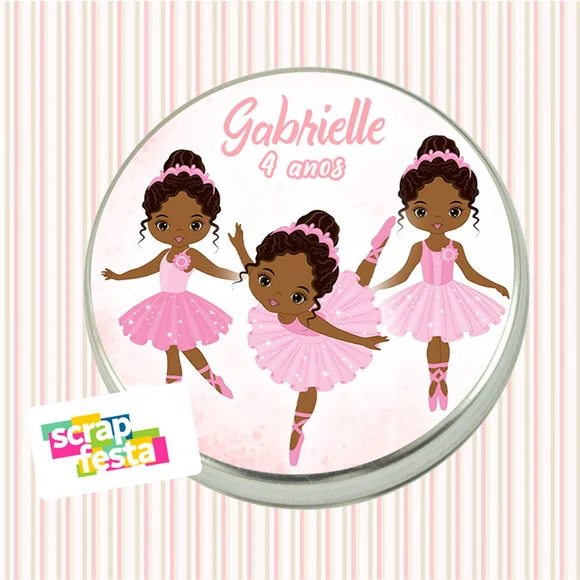 Latinhas Personalizadas Festa Bailarina Cute