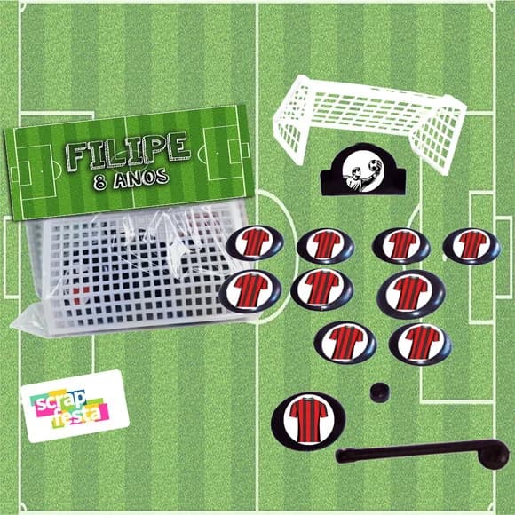 Kit Jogo Futebol de Botão Personalizado