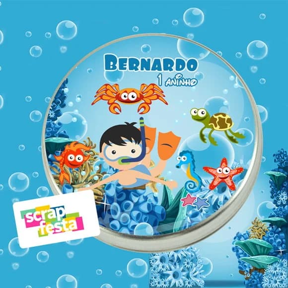Latinhas Personalizadas Fundo do Mar