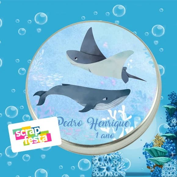 Latinhas Personalizadas Fundo do Mar