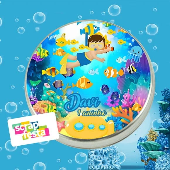 Latinhas Personalizadas Fundo do Mar
