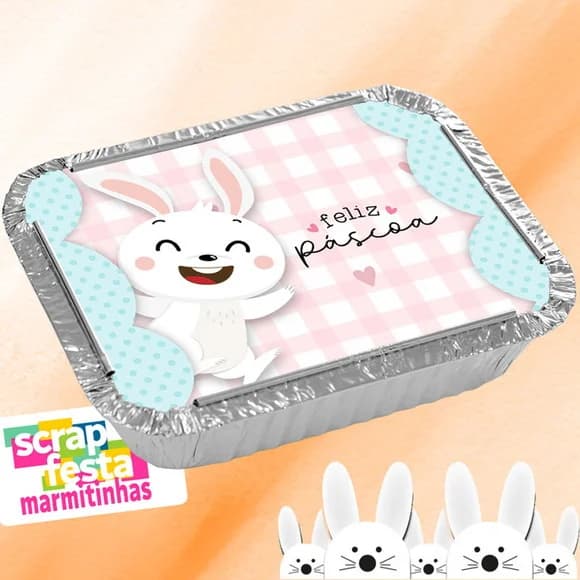 Marmitinha Personalizada Festa Páscoa Cute