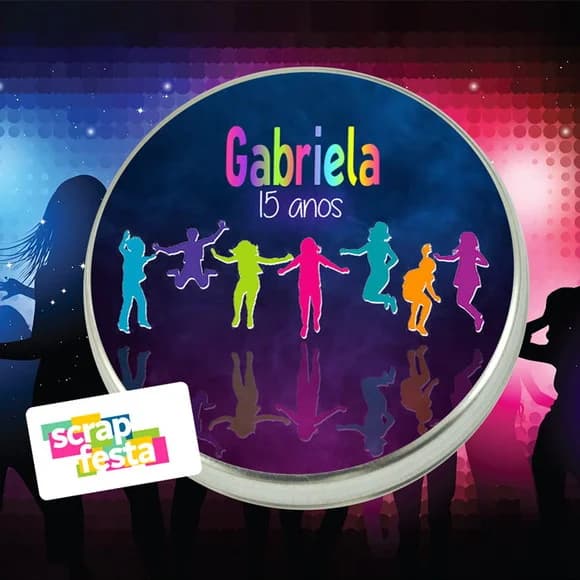 Latinhas Personalizadas Festa Balada Neon Trampolim