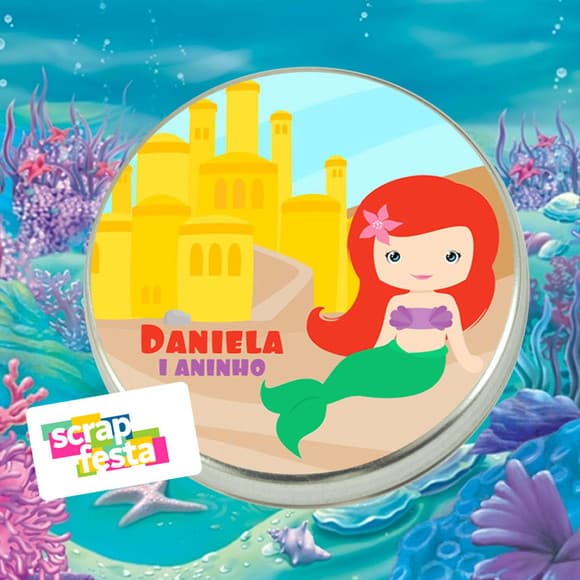 Latinhas Personalizadas Festa Sereia