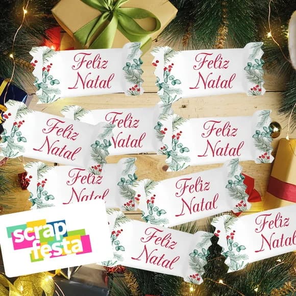 Bala Personalizada Festa Natal