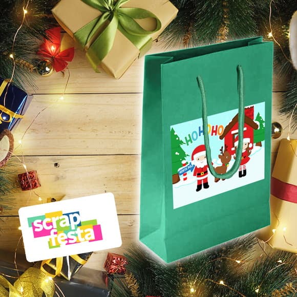 Sacolinha Papel Personalizada Festa Evento Natal
