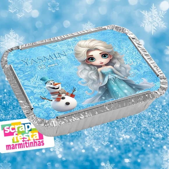 Marmitinha Personalizada Festa Princesa Congelada Frozen