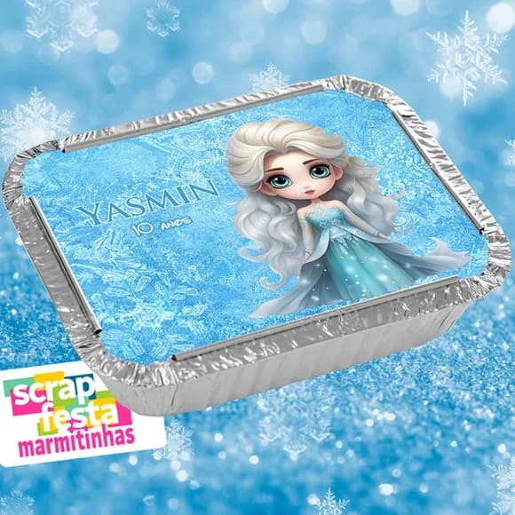 Marmitinha Personalizada Festa Princesa Congelada Frozen