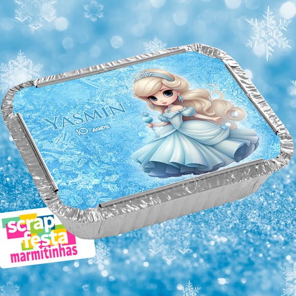 Marmitinha Personalizada Festa Princesa Congelada Frozen