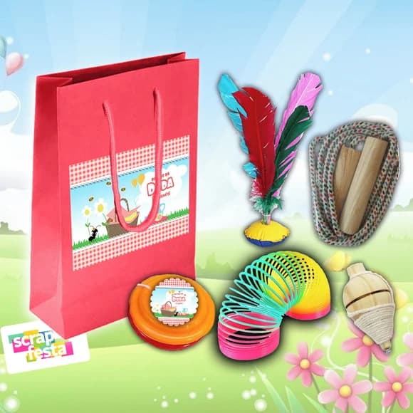 Kit Sacola Personalizada com Brinquedos Festa Pic Nic