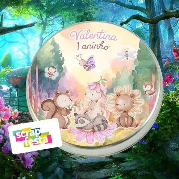 Latinhas Personalizadas Festa Floresta Encantada