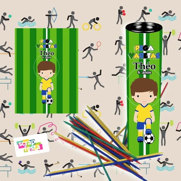 Pega Varetas Personalizado Festa Esporte Futebol