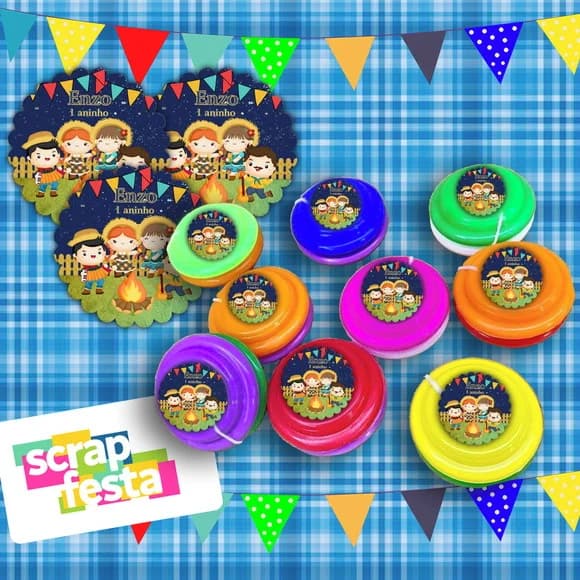 Ioiô Personalizado Brinde Festa Junina Cute