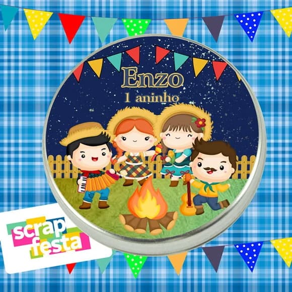Latinhas Personalizadas Festa Junina/julina/arraiá