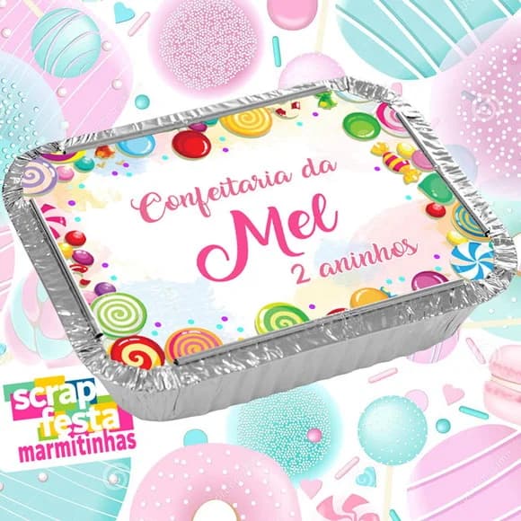 Marmitinha Personalizada Festa Confeitaria