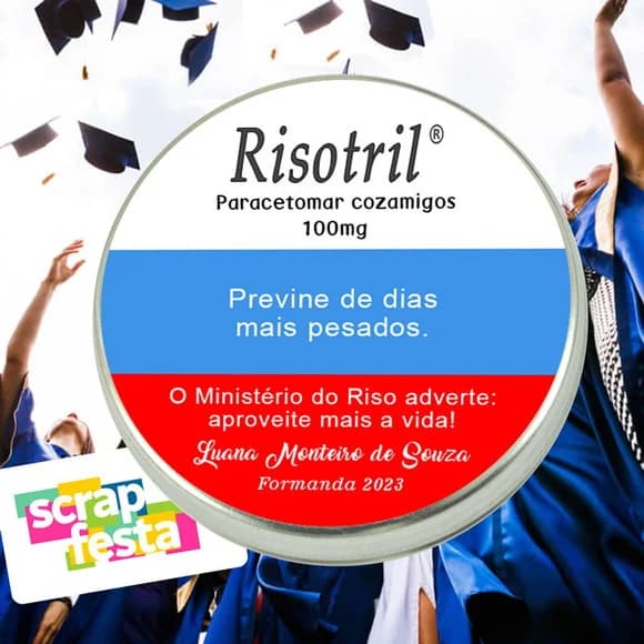 Latinhas Personalizadas Festa Formatura Medicamento