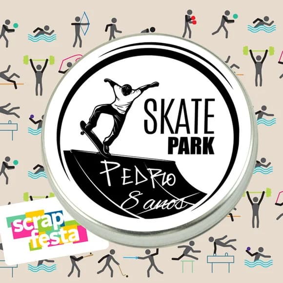 Latinhas Personalizadas Festa Skate
