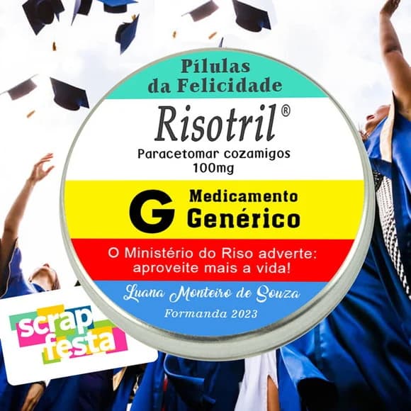 Latinhas Personalizadas Festa Formatura Medicamento