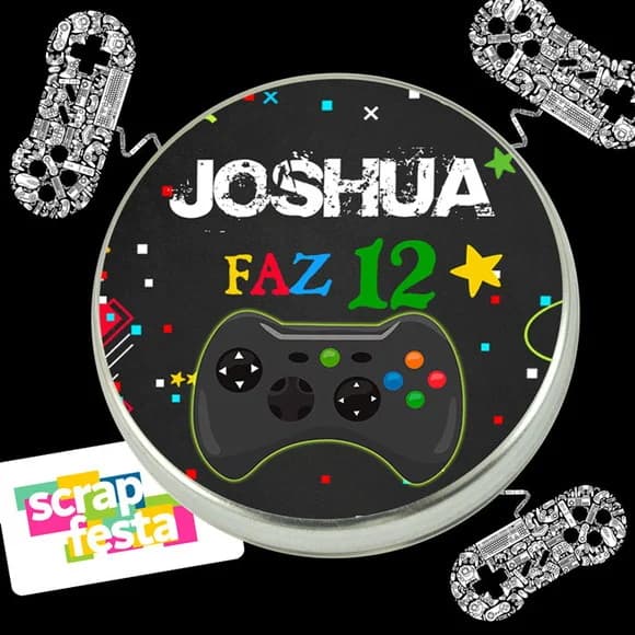 Latinhas Personalizada Festa Video Game
