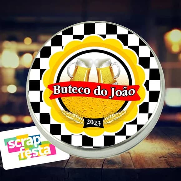 Latinhas Personalizada Festa Boteco