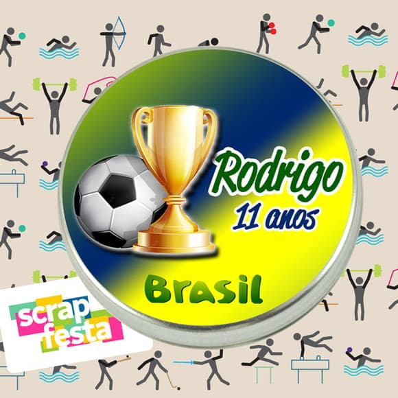 Latinhas Personalizadas Festa Futebol