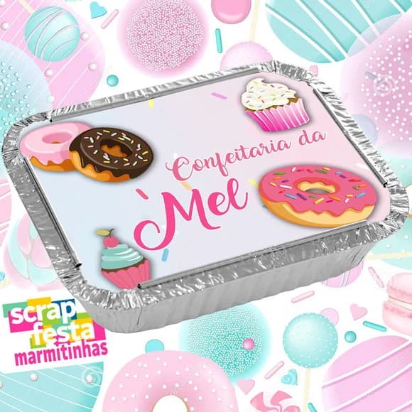 Marmitinha Personalizada Festa Confeitaria