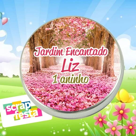 Latinhas Personalizadas Jardim Encantado